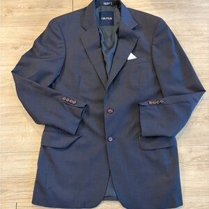 Vintage Nautica Navy Blue Wool Sports Coat Men’s Size 40L Preppy Jacket USA Made